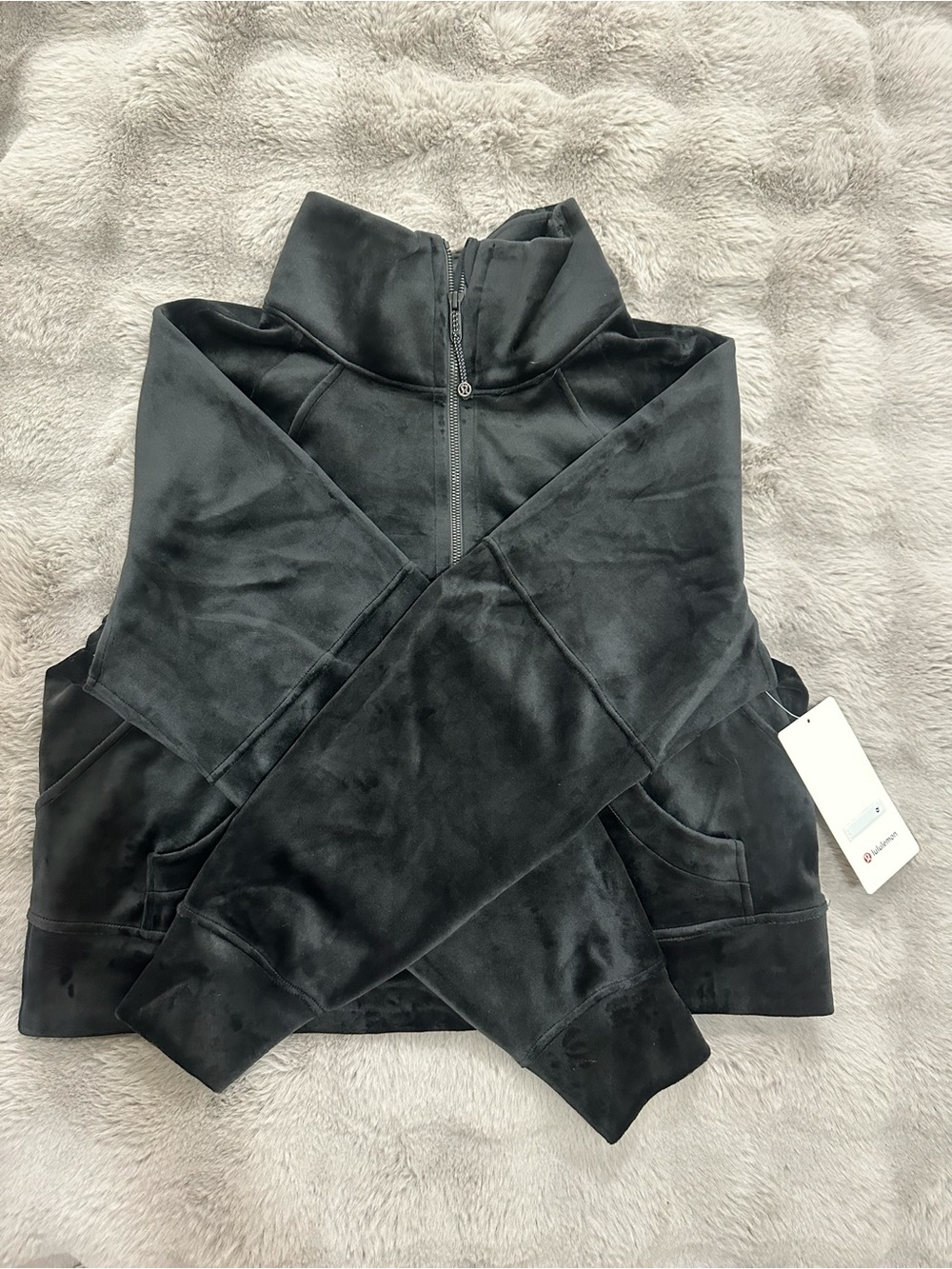 NWT Lululemon Scuba Oversized Funnel Neck *Velvet Black Size ML $148